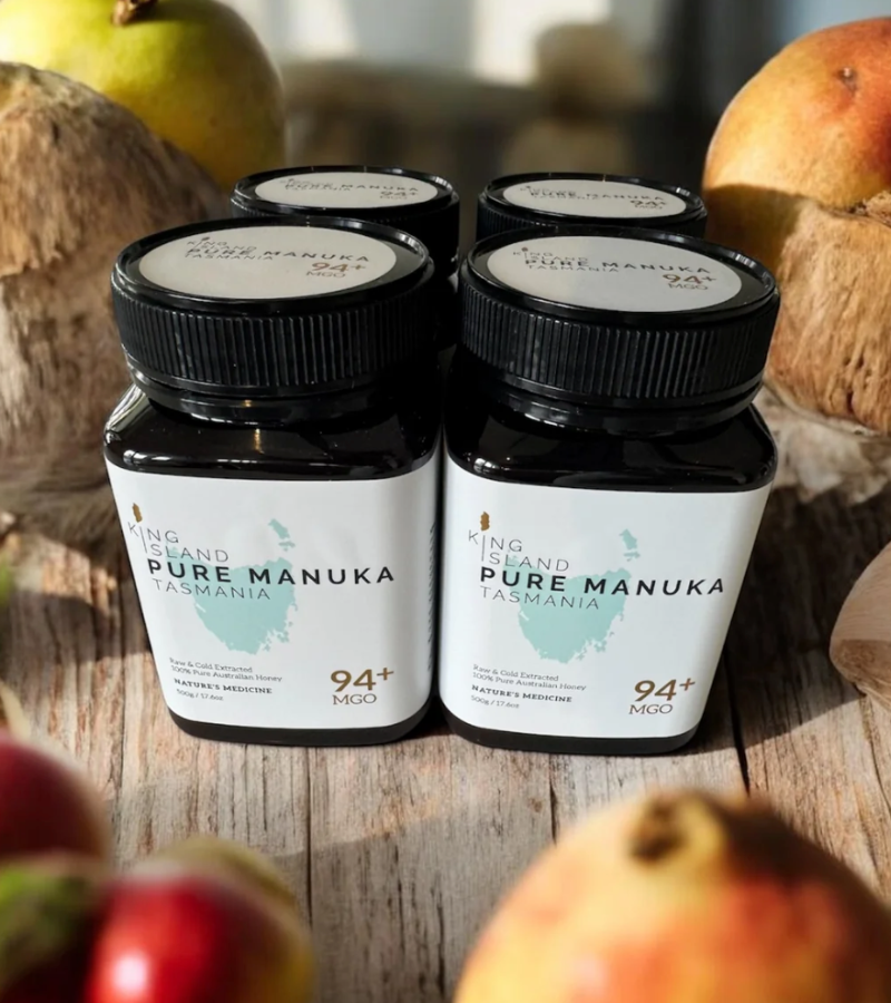 4 Pack of King Island Pure Manuka Honey 500g MGO 94+