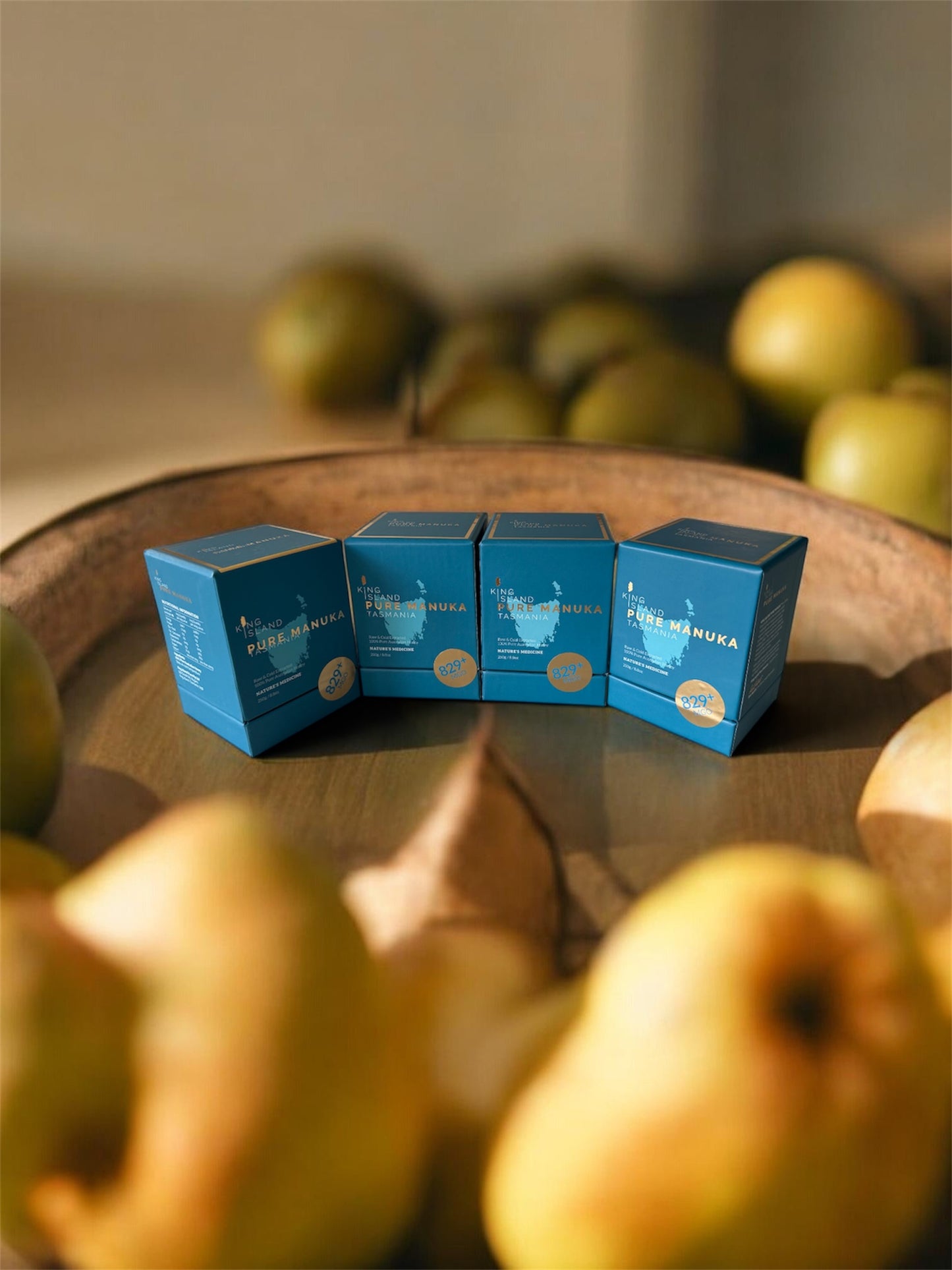 4 Pack of King Island Pure Manuka Honey 250g MGO 829+. SAVE 10% off RRP