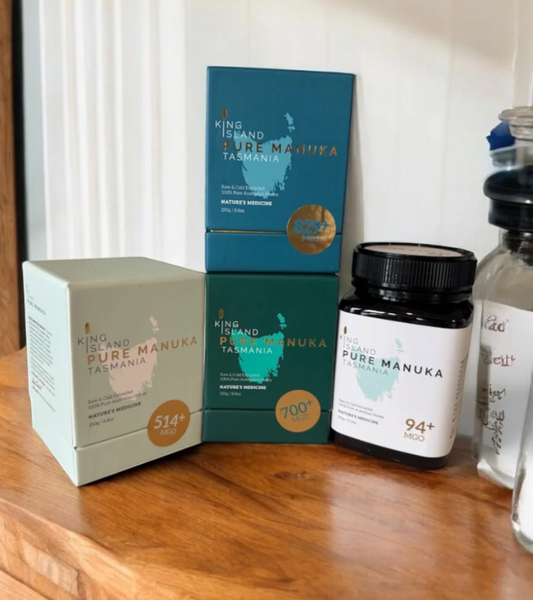 Experience Pack of 4 x King Island Pure Manuka Honey