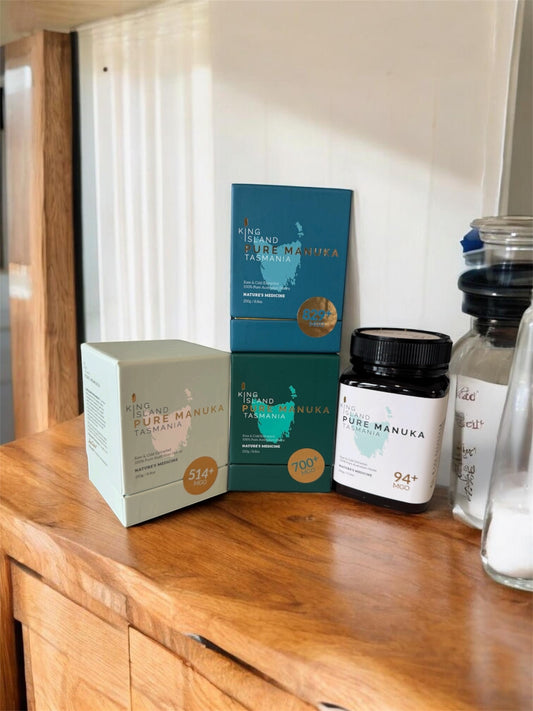 Experience Pack of 4 x King Island Pure Manuka Honey