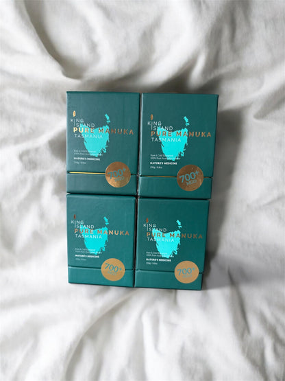 4 Pack of King Island Pure Manuka Honey 250g MGO 700+. SAVE 10% off RRP.